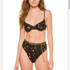 We Wore What butterfly swim size S top and bottom